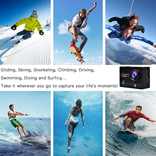 4K Action Camera with Underwater Waterproofing & WiFi