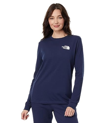 Women's Long Sleeve Hiking T-Shirt, Summit Navy, Large