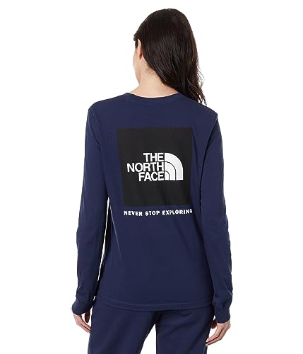 North Face Women's Box NSE T-Shirt, Summit Navy, Large