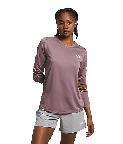 Women's North Face Elevation Long Sleeve Tee (Fawn Grey)