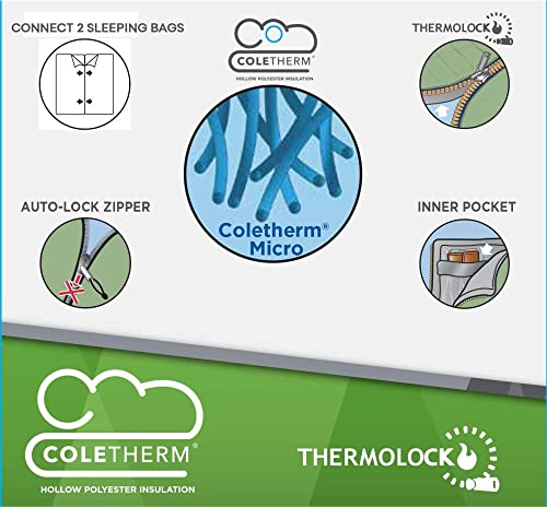 Coleman Palmetto Sleeping Bag, 30°F Lightweight Hiking