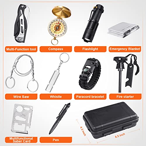 Alritz 12-in-1 Survival Gear for Hiking