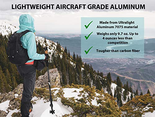 Collapsible Hiking Poles with Cork Grips, 4-Season Accessories