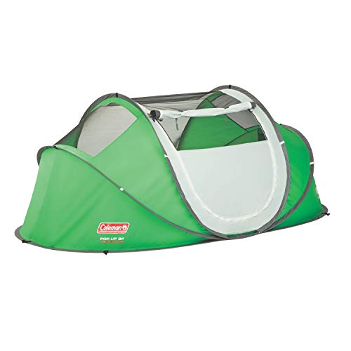 Coleman Pop-Up Tent, 2-Person, Green/Grey
