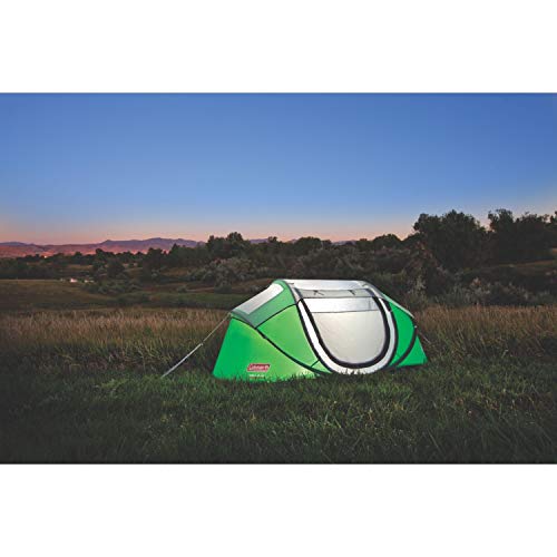 Coleman Pop-Up Tent, 2-Person, Green/Grey