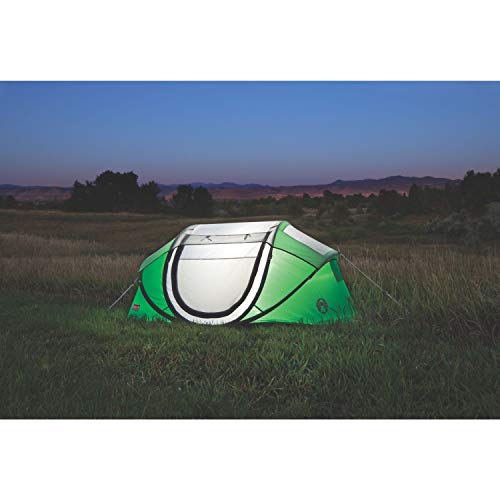 Coleman Pop-Up Tent, 2-Person, Green/Grey