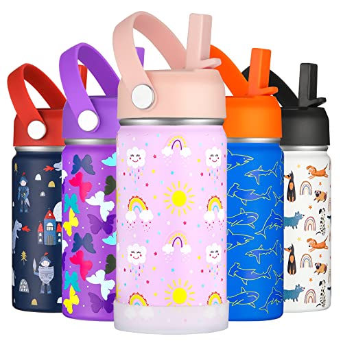 14 oz Kids Water Bottle with Insulated Stainless Steel