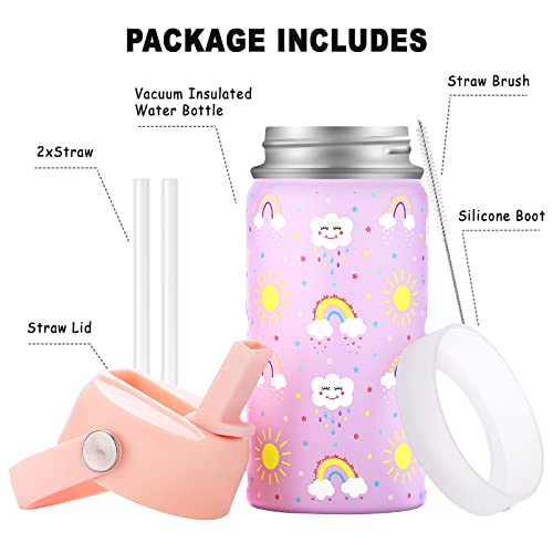 14 oz Kids Water Bottle with Insulated Stainless Steel