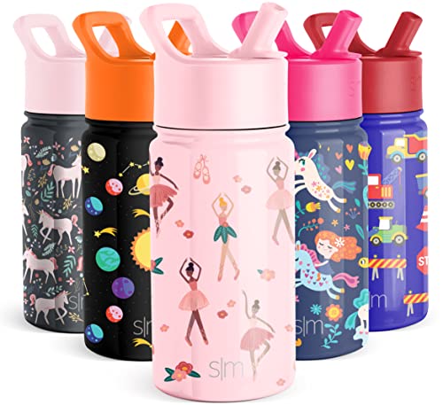 Summit Collection Kids' Pink Ballerina Water Bottle