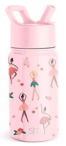 Summit Collection Kids' Pink Ballerina Water Bottle