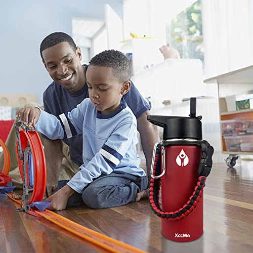 Red Dinosaur Stainless Steel Kids Water Bottle