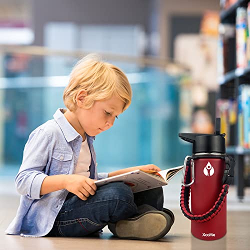 Red Dinosaur Stainless Steel Kids Water Bottle