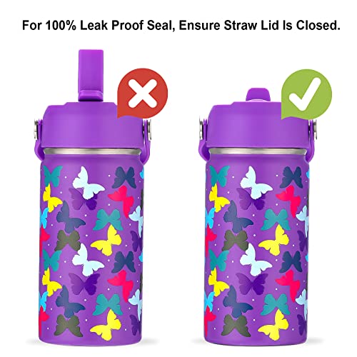14 oz Kids Water Bottle with Insulated Stainless Steel