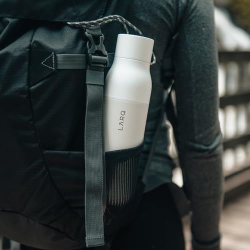 LARQ Insulated Stainless Steel Water Bottle, Granite White