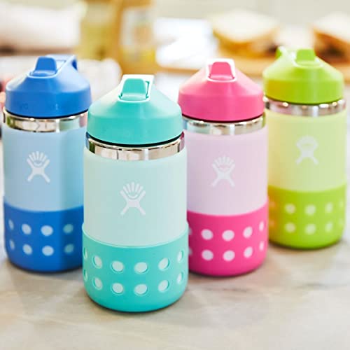 20 oz Kids Wide Mouth Hydro Flask with Straw Lid