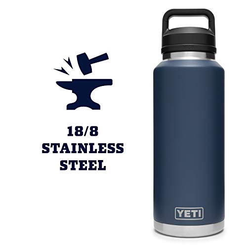 YETI 46 oz Stainless Steel Water Bottle with Chug Cap, Navy