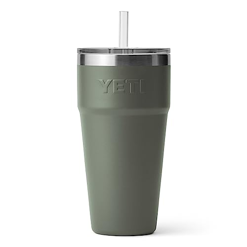 YETI Rambler 26 oz Stainless Steel Straw Cup