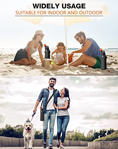 Neoprene Water Bottle Cover with Adjustable Strap (Black)