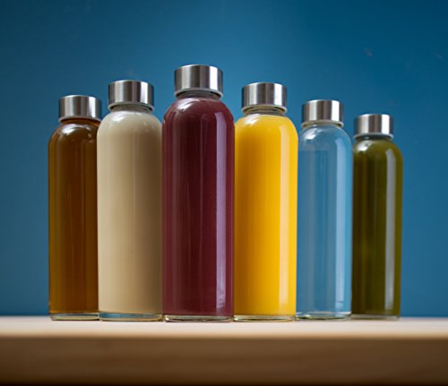 Set of 6 Epica Clear Glass Water Bottles