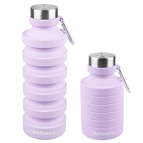 Collapsible Silicone Water Bottle - Portable Sports Travel