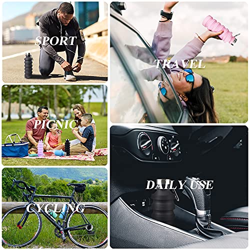 Collapsible Silicone Water Bottle - Portable Sports Travel