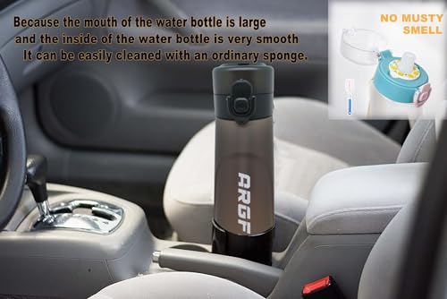 ARGFEO Air Infused Water Bottle 25 oz/750ml (Black)