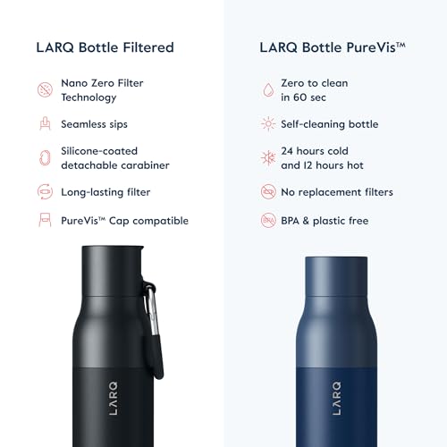 Obsidian Black LARQ Bottle - Filtered Stainless Steel