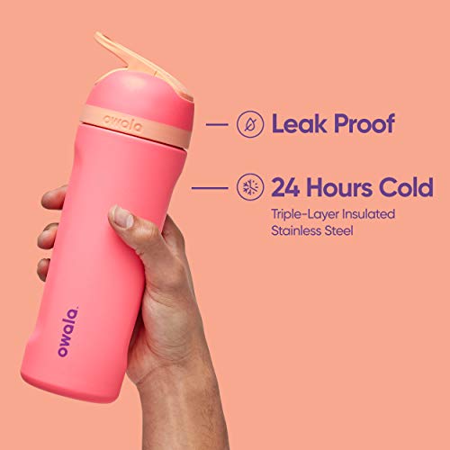 Owala Flip Insulated Water Bottle, BPA-Free, 24-Ounce