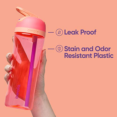 25 Oz Hyper Flamingo BPA-Free Clear Water Bottle