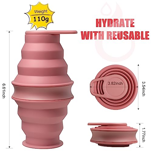 Opard Collapsible Water Bottles: 17 Oz, BPA-Free, Leak-Proof