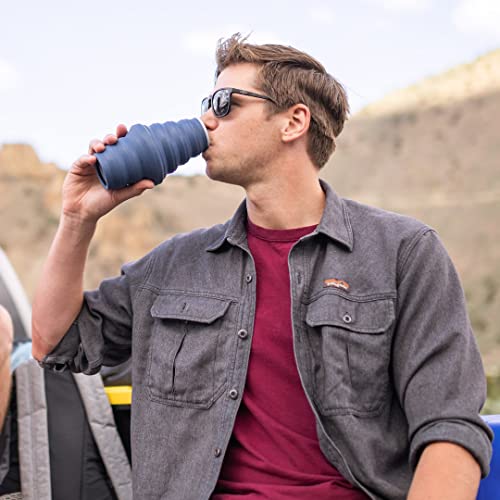 25oz HYDAWAY Collapsible Water Bottle - Flip Top Lid