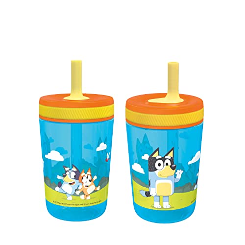 Bluey Kelso Tumbler Set, BPA-Free, Leak-Proof, Durable