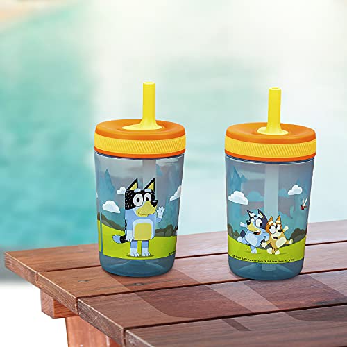 Bluey Kelso Tumbler Set, BPA-Free, Leak-Proof, Durable