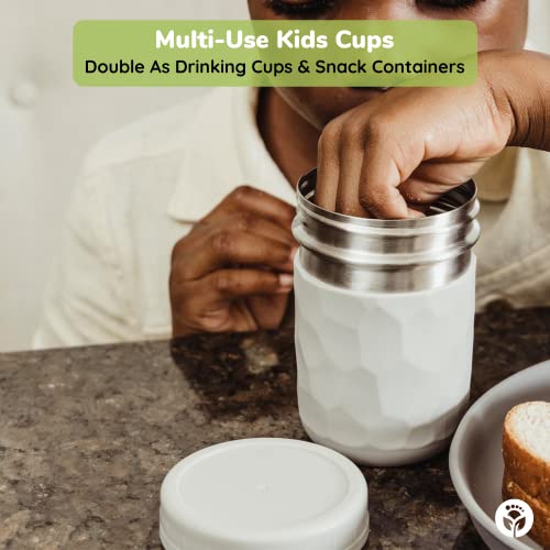 WeeSprout Kids Stainless Steel Smoothie Cups, Set of 4