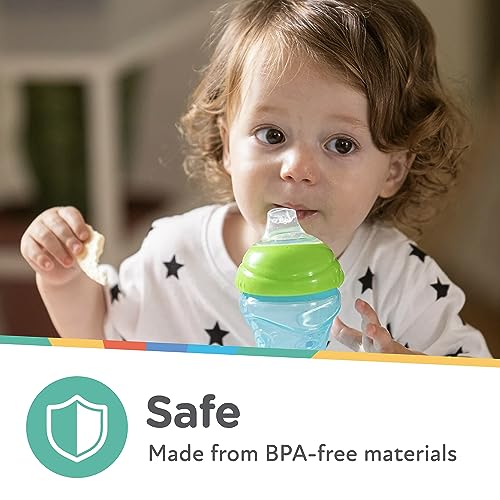Nuby Girls' Clik-It Soft Spout Sippy Cup (3-Pack)