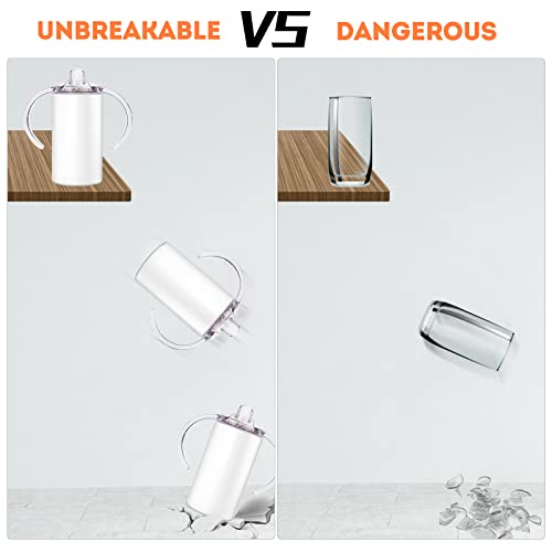 12oz Double Wall Vacuum Sippy Cup with Handle