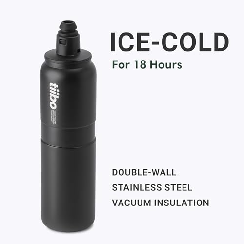 Tiibo 23oz Insulated Steel Bike Water Bottle