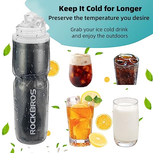 ROCKBROS Insulated Leak-Proof Bike Water Bottle