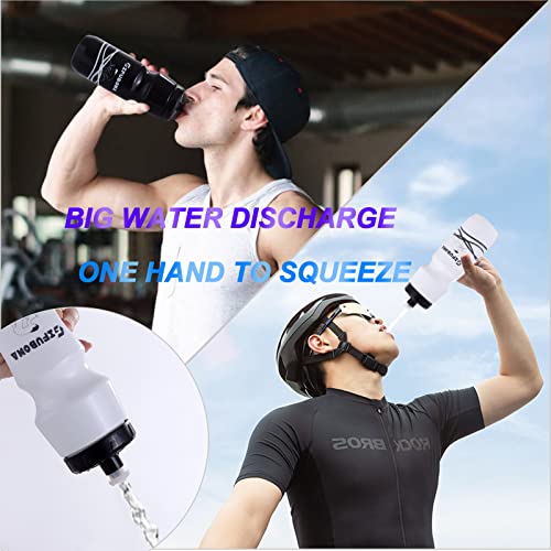 GIFUBOWA 24oz BPA Free Bike Water Bottles - 2 Pack