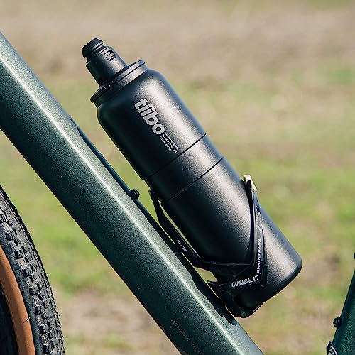 Tiibo 23oz Insulated Steel Bike Water Bottle