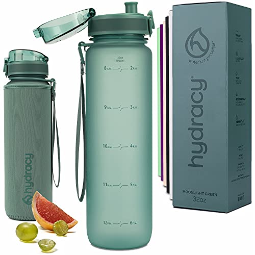 Hydracy Time Marker Water Bottle - 32 oz