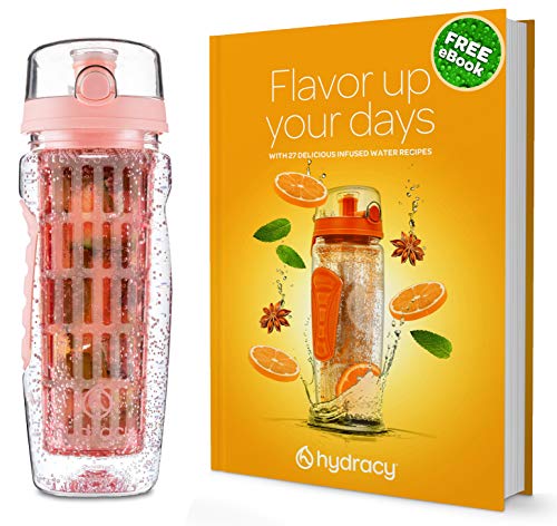 Hydracy Rose Gold Fruit Infuser Water Bottle