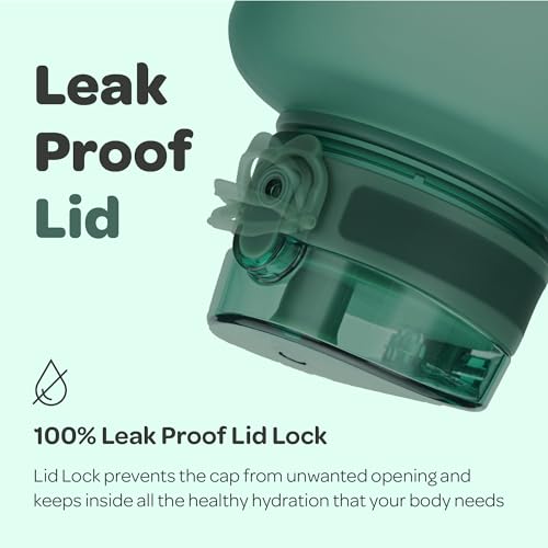 Hydracy 64oz Water Bottle with Time Marker