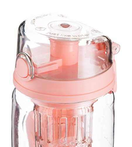 Hydracy Rose Gold Fruit Infuser Water Bottle