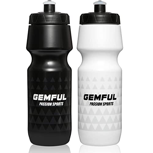 GEMFUL BPA Free 24 Ounce Biking Water Bottles