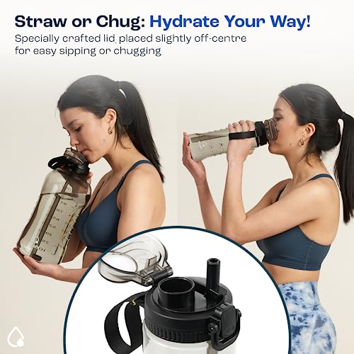 AQUAFIT 32 oz Motivational Water Bottle - Laffy Taffy