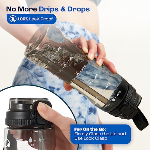 AQUAFIT 32 oz Motivational Water Bottle - Laffy Taffy