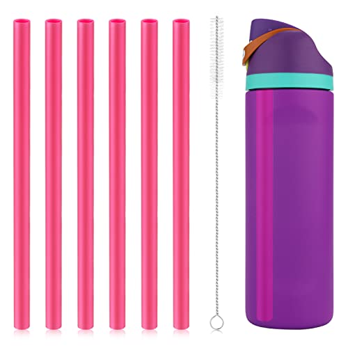 Reusable Plastic Straws for Owala Water Bottles (Pink)