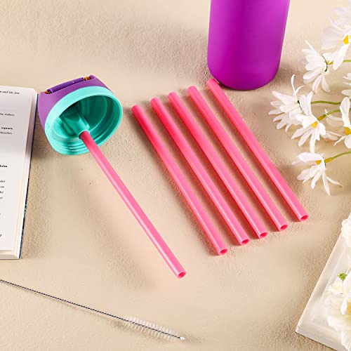 Reusable Plastic Straws for Owala Water Bottles (Pink)
