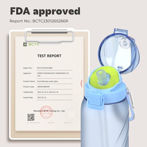 JMEY Air Water Up Bottle with Flavor Pods - Pastel Blue